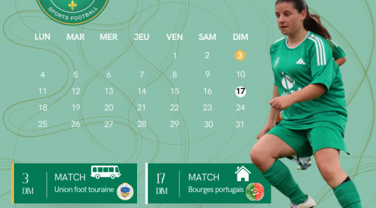 Calendrier Mai R1 féminine